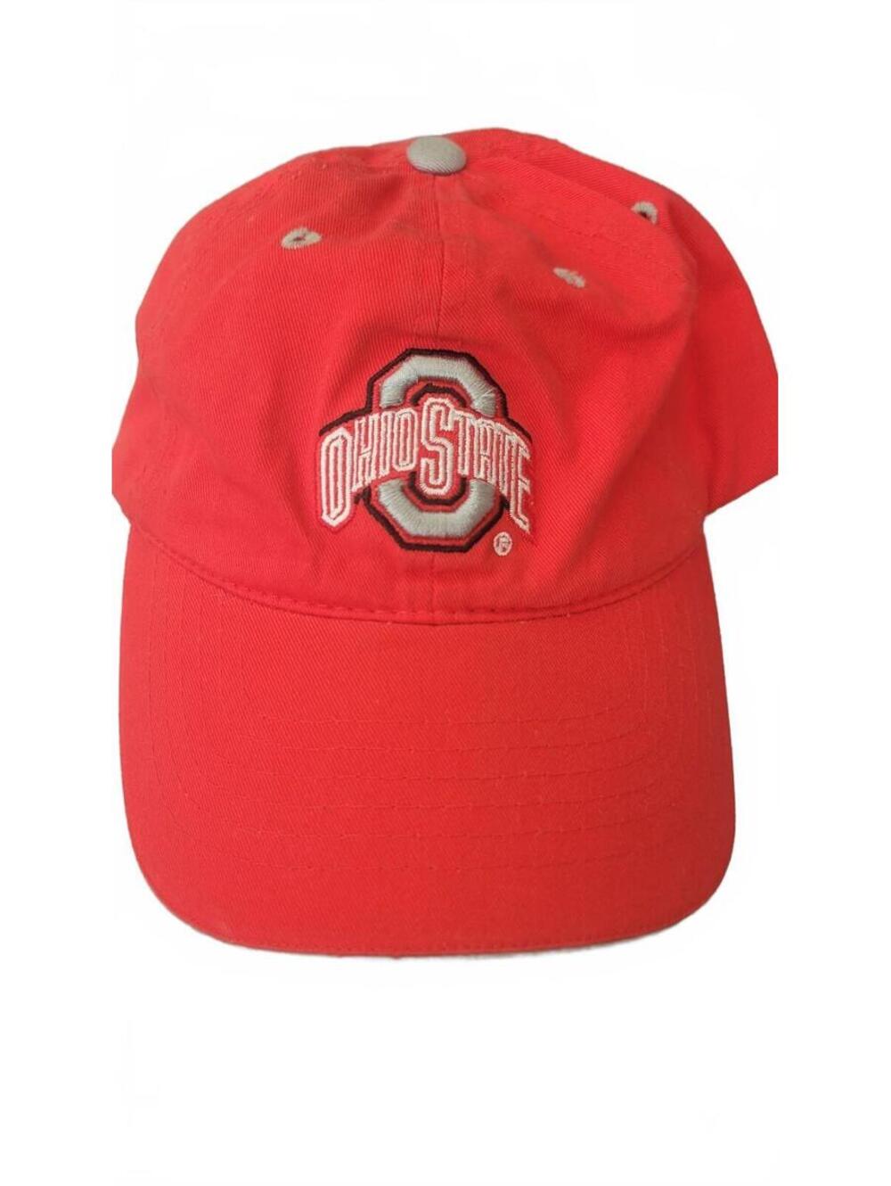 Ohio State Buckeyes Red Adjustable Cotton Baseball Cap Hat